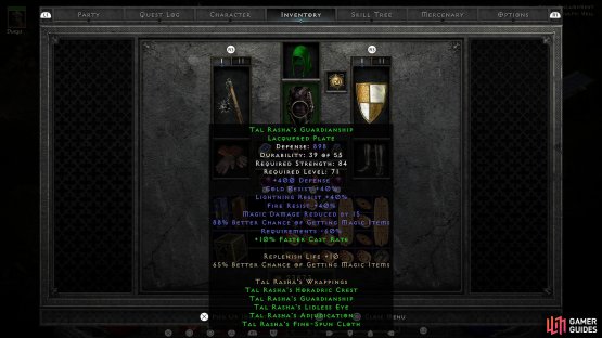 Partial set bonuses on Tal Rasha&rsquo;s Guardianship.