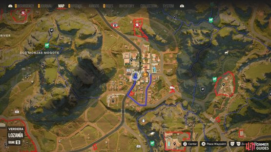 Head to the town of Verdera 