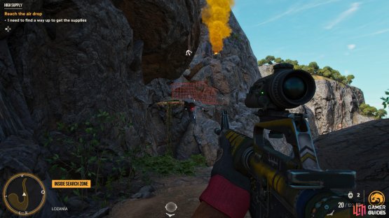 then use an explosive to cause a rockfall. 
