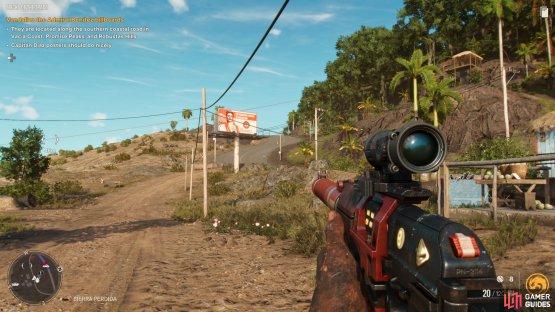 then use the zipline to reach the billboard.