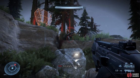 Make your way behind the enemies 