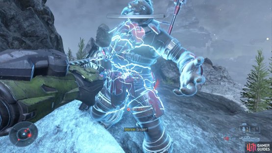 then use your upgraded grapple shot to stun the enemies.