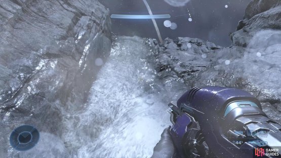 You&rsquo;ll need to aim with your Grappleshot roughly in the middle of the waterfall to reach the entrance.