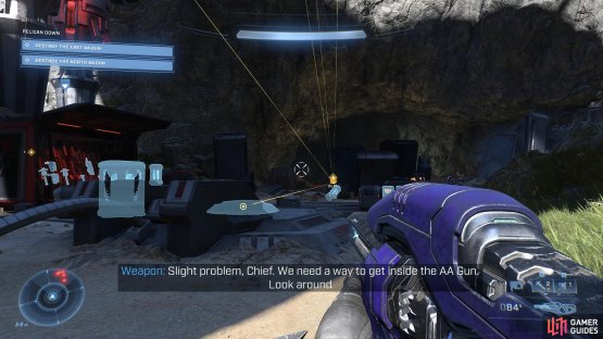 You&rsquo;ll find the Gravity Hammer in the cave behind the terminal of the East AA gun.