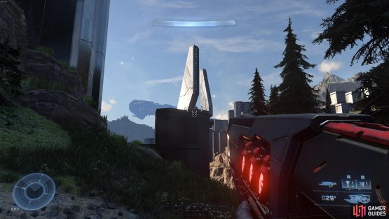 You&rsquo;ll be able to see the eastern beacon just below the pillar with the skull on top.