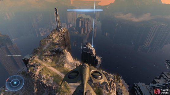 The Famine Skull is on a small island south of the beacon.
