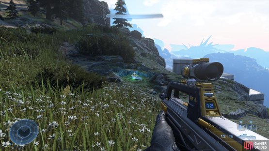 You&rsquo;ll find the log in the grass on a cliff edge.