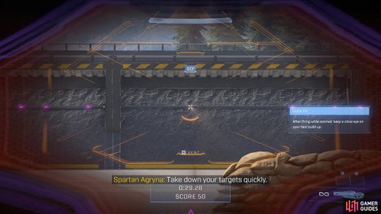 The heat bar can always be seen below your aim reticle, regardless of whether you&rsquo;re scoped, giving you a quick indication of when you&rsquo;ll need to cool the weapon down.