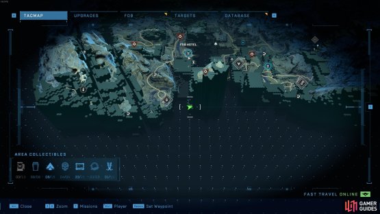 The location of the Killers Spartan audio log, south of Fob Hotel.