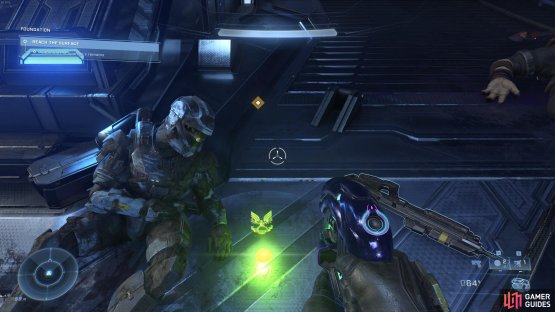 The UNSC audio log during Foundation can be found after looting the Mjolnir Suit Upgrade for your shield.