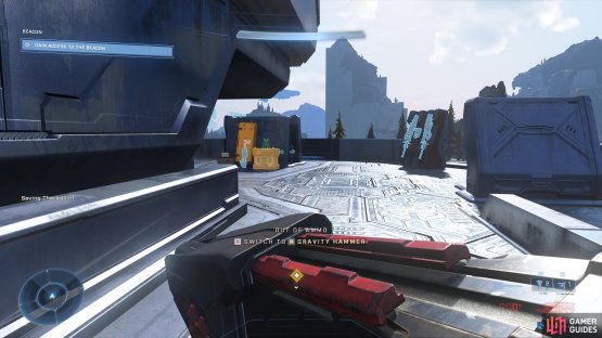 You&rsquo;ll find a Spartan Core near the weapon racks on the North Beacon.