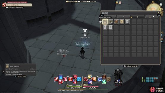 Head to (23.3, Y 21.6) and speak with the Hamlet Researcher