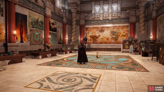 The rather oppulent Main Hall.
