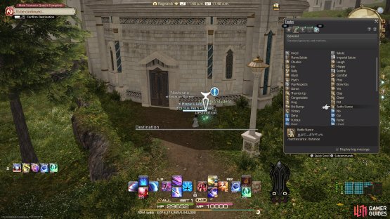Head to (X: 7.8, Y: 8.2). and perform /battledance