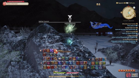 The aether current looks out on distant train tracks.
