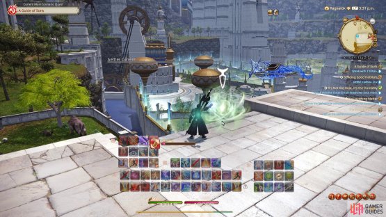 head southwest to find the last aether current in the first half of the map.