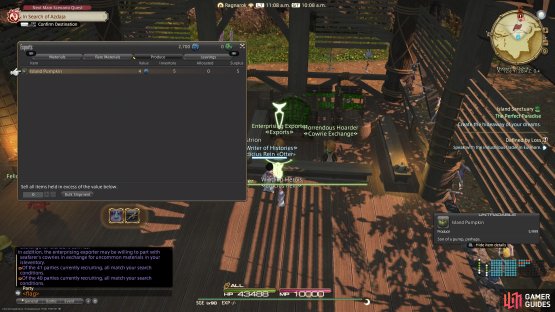 and selling rare materials.