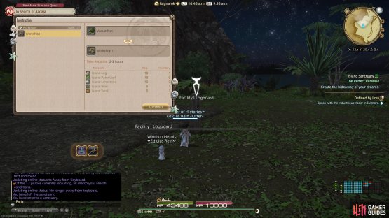 Increase your Sanctuary Rank by building facilities 