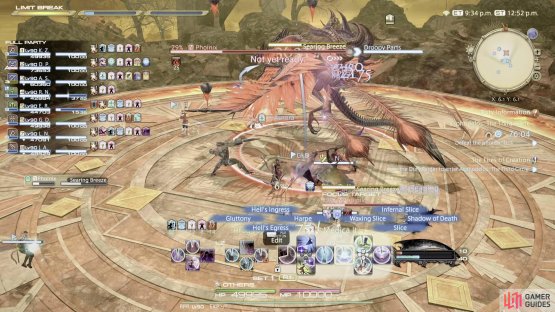Searing Breeze  will cast multiple AoEs all around the arena
