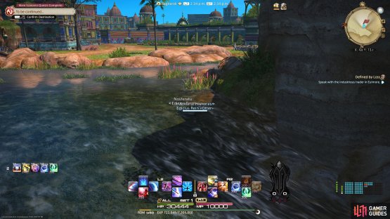 to find the Sightseeing Log sitting on some rocks in the water. 