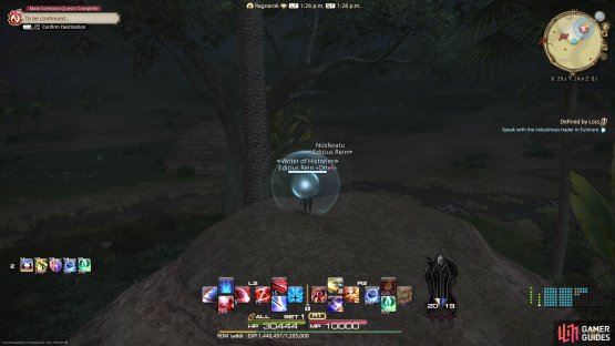 to find the Sightseeing Log sitting on top of a rock.