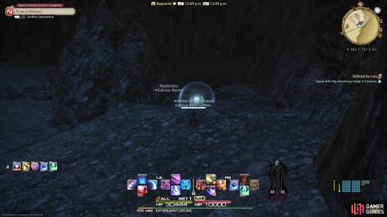 to find the Sightseeing Log to the east of the cave. 