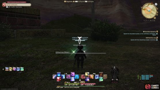 Head over to (X: 27.1, Y: 9.9) and interact with the glistering object until you find the jewl
