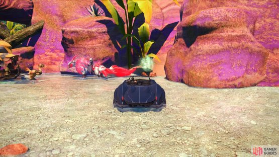 The aether current is tucked away behind the rocks.