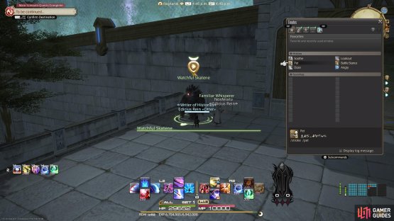 Perform /pet on the Watchful Skatene