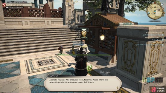 then talk to Toffwyb at the Agora. 