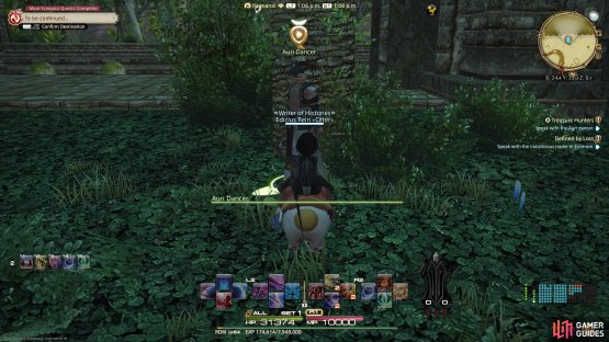 Head to (X: 24.4, Y: 23.3) and speak with the Auri Dancer 