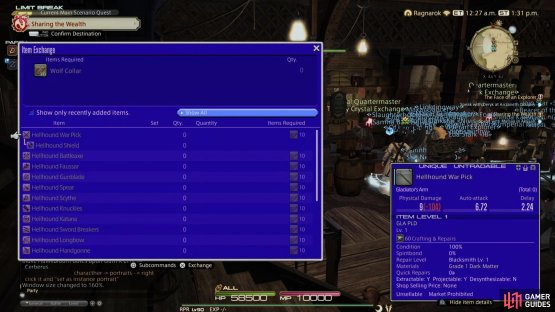 Wolf Collars can be exchanged for gear in Wolf&rsquo;s Den.