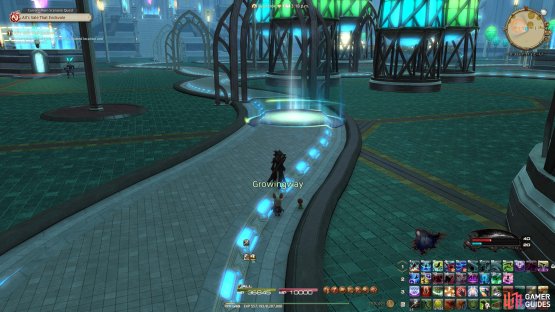 Travel to the circle.