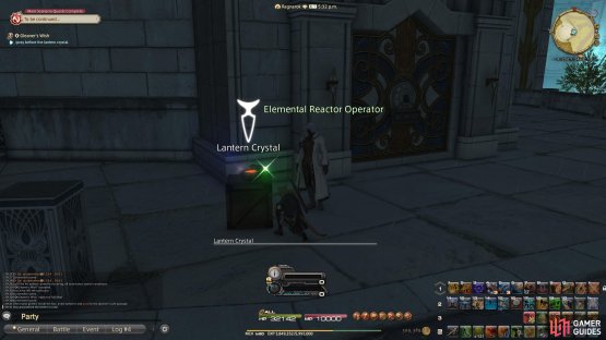 Use /pray on the Lanter Crystal.