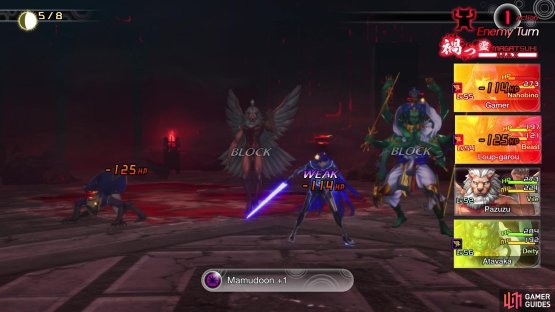 Be wary no one is weak to Dark, as Pazuzu can cast Mamudoon