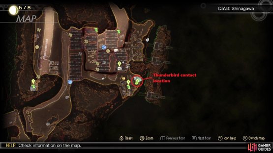 You will find the Thunderbird flies by in this spot in Container Yard