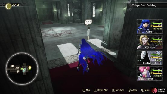 Offer your help to this researcher to spawn the DLC quests