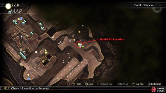 Location of the Model Kit on the map