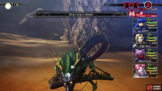 He is weak to Sleep, which can help your survival