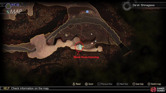 Where you can find Black Oozes if needed