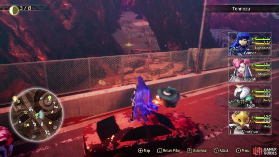 Jump over the fence right here to get to Belphegor