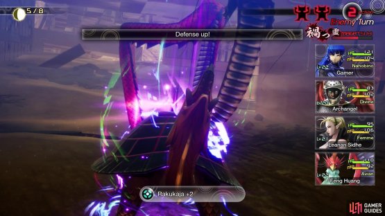 Xuanwu will increase his already high defense with Rakukaja