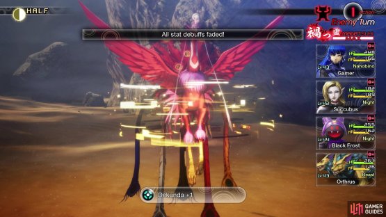 Zhuque can remove any stat debuffs on it with Dekunda