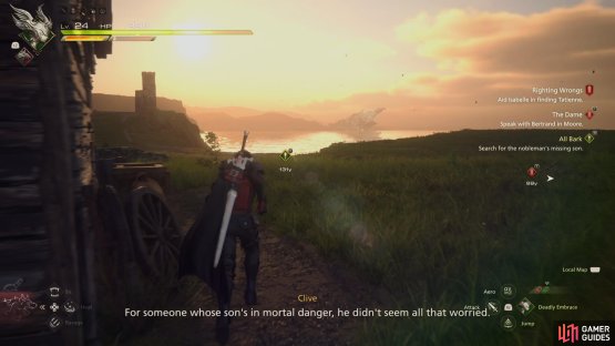 Head toward the ocean to the right of where you started the quest