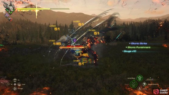 When Aruna is in the Stagger phase, start off with !Gouge to raise the damage multiplier.