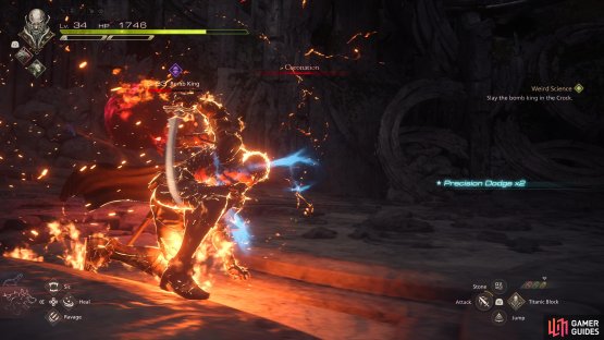 Either use Rook&rsquo;s Gambit, or Precision Dodge to take down the Bomb King quicker.