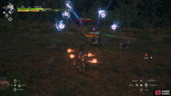 After several pounces, it will attack with a barrage of Thunder Orbs.