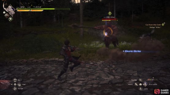 Killer will use a Wilde Sweep attack where he&rsquo;ll swing his weapon from one side to another in a sweeping motion. Later on, he&rsquo;ll add a second sweep to the attack.