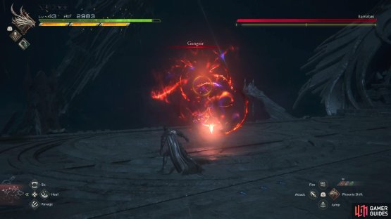 Gungnir can be difficult to dodge because of the shockwave.