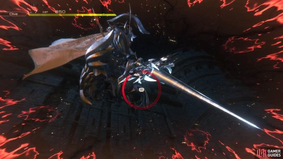 The battle begins with a Cinematic Evasion scene.